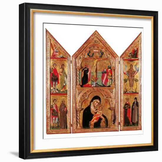 Movable Altarpiece (Triptych)-Paolo Veneziano-Framed Art Print