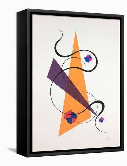 Movement Nº4, 2019 (Silkscreen)-Guilherme Pontes-Framed Premier Image Canvas