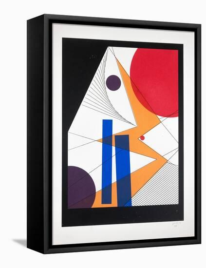 Movement Nº6, 2019 (Silkscreen)-Guilherme Pontes-Framed Premier Image Canvas