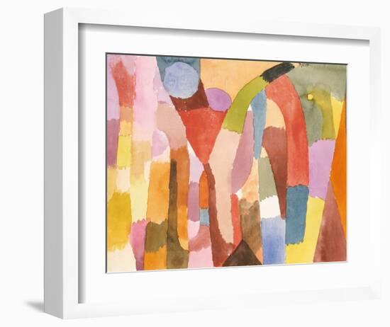 Movement of Vaulted Chambers, 1915-Paul Klee-Framed Art Print