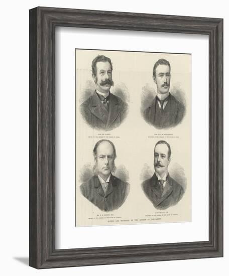 Movers and Seconders of the Address in Parliament-null-Framed Giclee Print