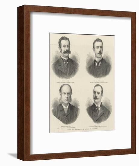 Movers and Seconders of the Address in Parliament-null-Framed Giclee Print