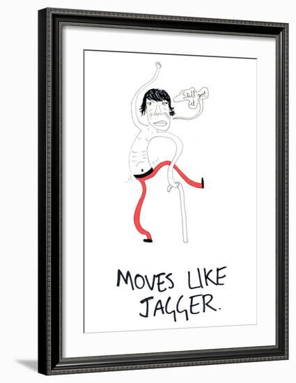 Moves Like Jagger-null-Framed Giclee Print