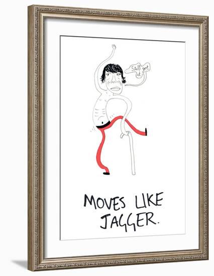 Moves Like Jagger-null-Framed Giclee Print