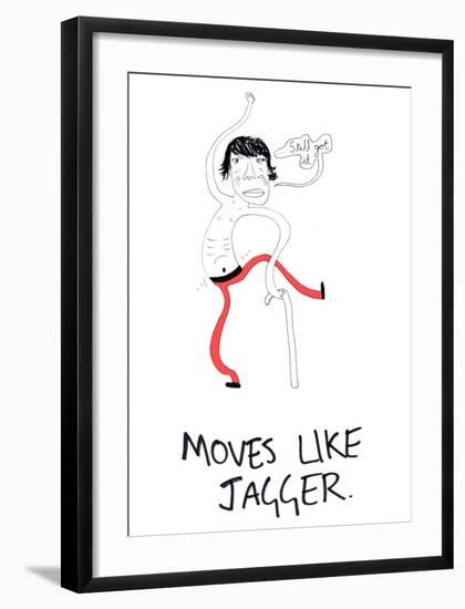 Moves Like Jagger-null-Framed Giclee Print