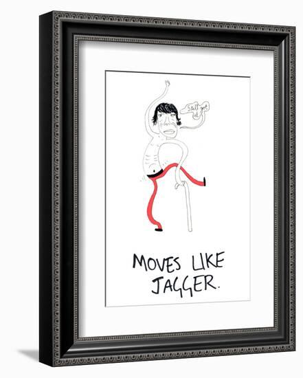 Moves Like Jagger-null-Framed Giclee Print