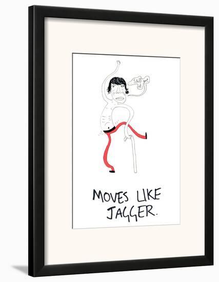 Moves Like Jagger-null-Framed Art Print