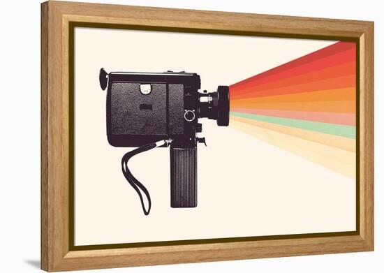 Movie Camera Rainbow-Florent Bodart-Framed Premier Image Canvas