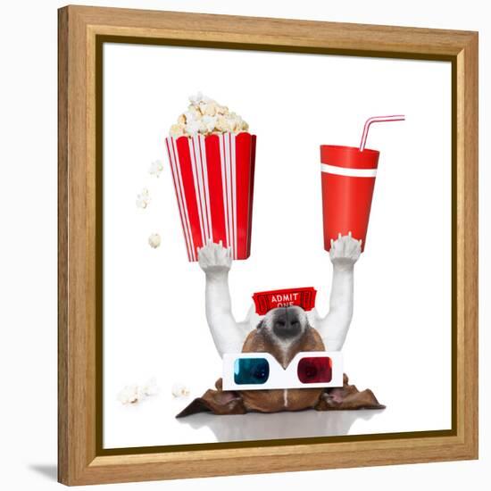 Movie Cinema Dog-Javier Brosch-Framed Premier Image Canvas