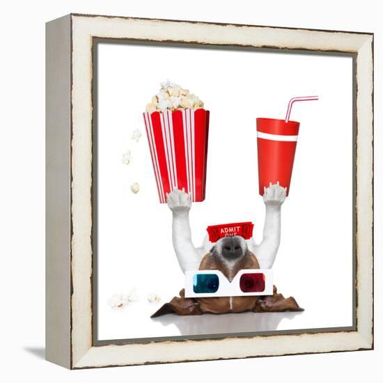 Movie Cinema Dog-Javier Brosch-Framed Premier Image Canvas