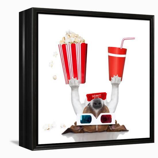 Movie Cinema Dog-Javier Brosch-Framed Premier Image Canvas