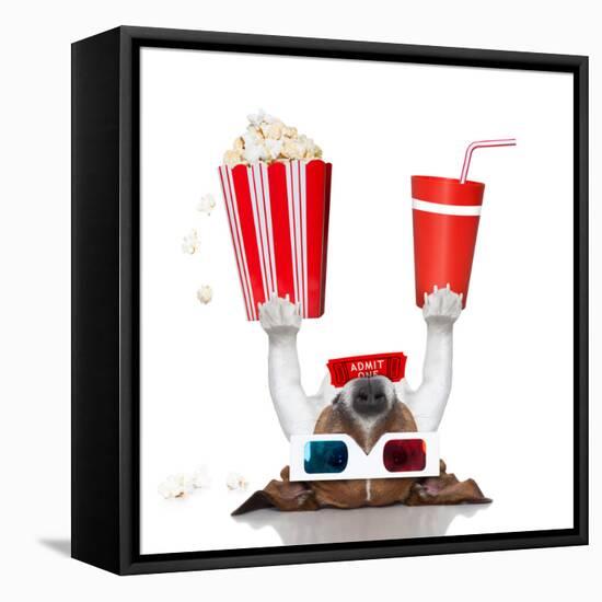 Movie Cinema Dog-Javier Brosch-Framed Premier Image Canvas