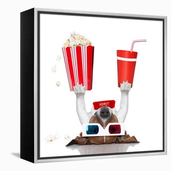 Movie Cinema Dog-Javier Brosch-Framed Premier Image Canvas