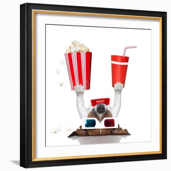 Movie Cinema Dog-Javier Brosch-Framed Photographic Print