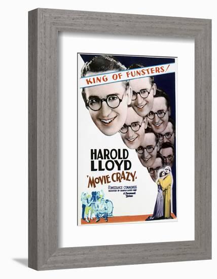 Movie Crazy - Movie Poster Reproduction-null-Framed Photo