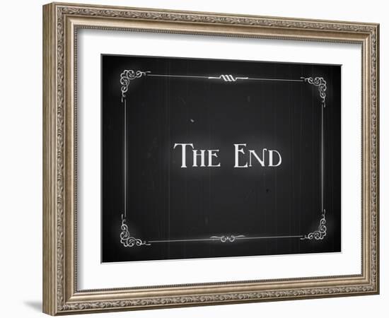 Movie Ending Screen-Real Callahan-Framed Art Print