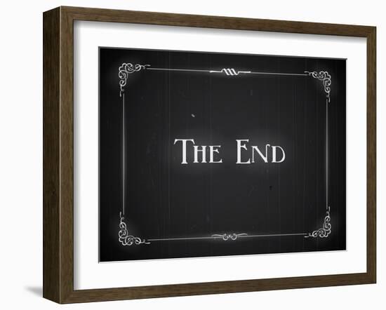 Movie Ending Screen-Real Callahan-Framed Art Print