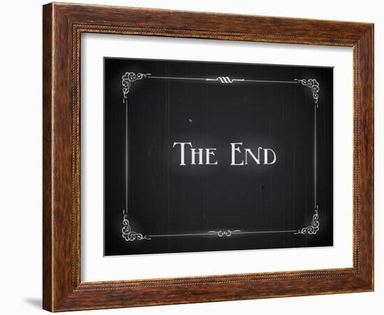 Movie Ending Screen-Real Callahan-Framed Art Print