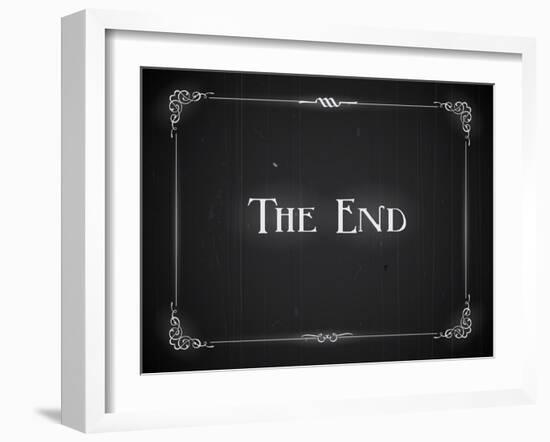 Movie Ending Screen-Real Callahan-Framed Art Print