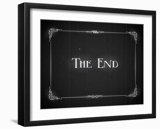 Movie Ending Screen-Real Callahan-Framed Art Print