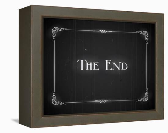 Movie Ending Screen-Real Callahan-Framed Stretched Canvas