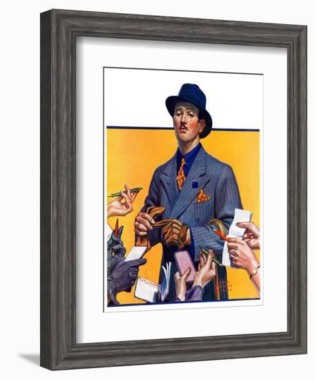 "Movie Idol,"February 5, 1938-Edgar Franklin Wittmack-Framed Giclee Print