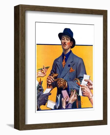 "Movie Idol,"February 5, 1938-Edgar Franklin Wittmack-Framed Giclee Print