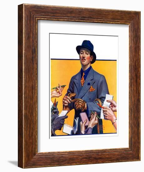 "Movie Idol,"February 5, 1938-Edgar Franklin Wittmack-Framed Giclee Print