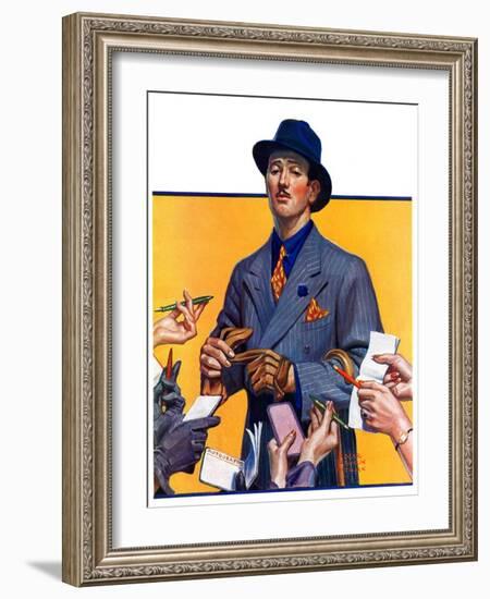 "Movie Idol,"February 5, 1938-Edgar Franklin Wittmack-Framed Giclee Print