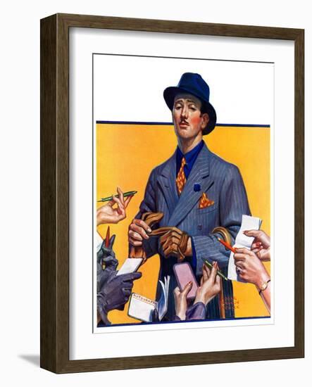 "Movie Idol,"February 5, 1938-Edgar Franklin Wittmack-Framed Giclee Print