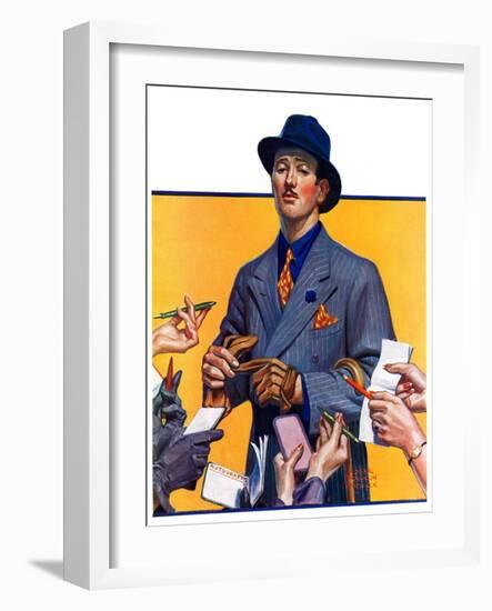 "Movie Idol,"February 5, 1938-Edgar Franklin Wittmack-Framed Giclee Print