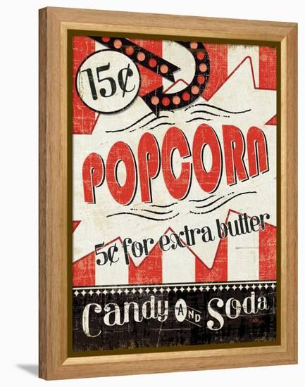 Movie Night II-Pela Design-Framed Stretched Canvas