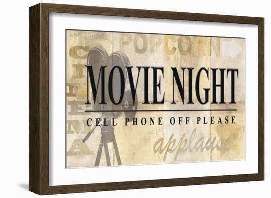 Movie Night-Z Studio-Framed Art Print