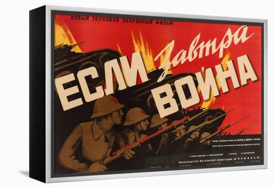 Movie Poster If Tomorrow War Comes, Anonymous .1938 (Lithograph)-Anonymous Anonymous-Framed Premier Image Canvas