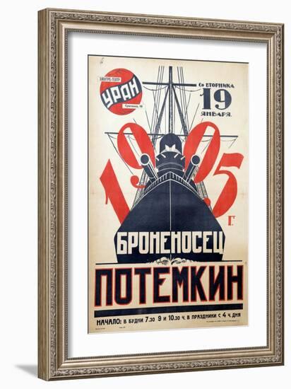 Movie Poster the Battleship Potemkin Par Anonymous, 1925 (Lithograph)-Anonymous Anonymous-Framed Giclee Print