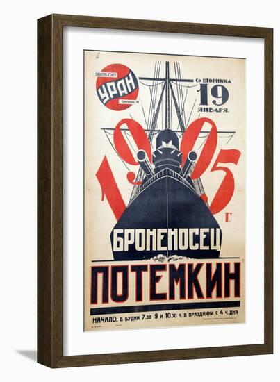 Movie Poster the Battleship Potemkin Par Anonymous, 1925 (Lithograph)-Anonymous Anonymous-Framed Giclee Print