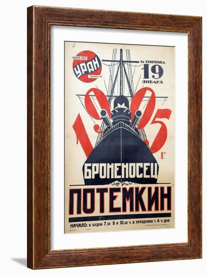 Movie Poster the Battleship Potemkin Par Anonymous, 1925 (Lithograph)-Anonymous Anonymous-Framed Giclee Print