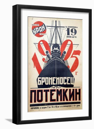 Movie Poster the Battleship Potemkin Par Anonymous, 1925 (Lithograph)-Anonymous Anonymous-Framed Giclee Print