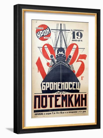 Movie Poster the Battleship Potemkin Par Anonymous, 1925 (Lithograph)-Anonymous Anonymous-Framed Giclee Print