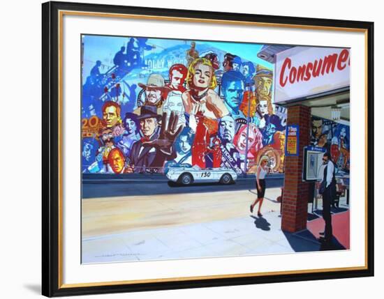 Movie Star Mural-Alain Bertrand-Framed Art Print