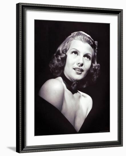 Movie Star Rita Hayworth, the Love Goddess of the Cinema-John Florea-Framed Premium Photographic Print