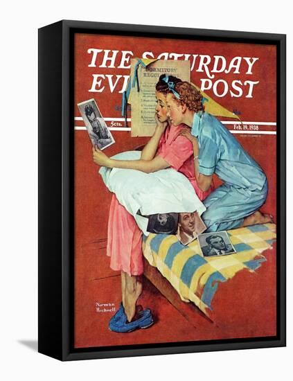 "Movie Star" Saturday Evening Post Cover, February 19,1938-Norman Rockwell-Framed Premier Image Canvas