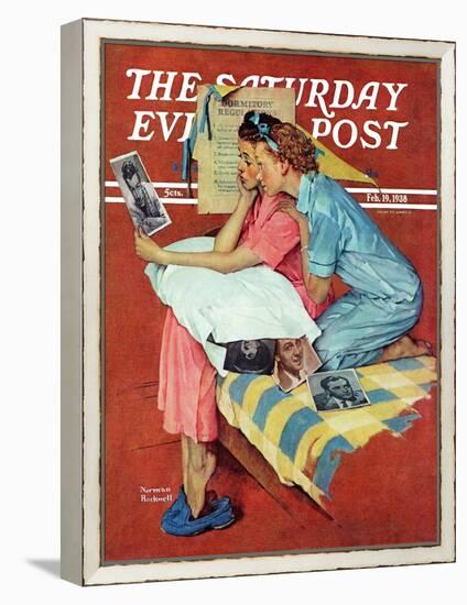 "Movie Star" Saturday Evening Post Cover, February 19,1938-Norman Rockwell-Framed Premier Image Canvas