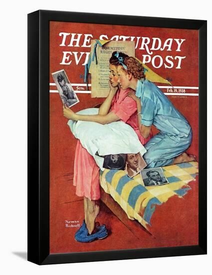 "Movie Star" Saturday Evening Post Cover, February 19,1938-Norman Rockwell-Framed Premier Image Canvas