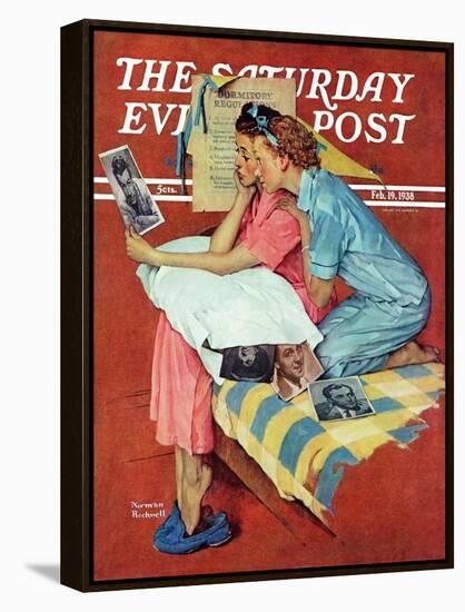 "Movie Star" Saturday Evening Post Cover, February 19,1938-Norman Rockwell-Framed Premier Image Canvas