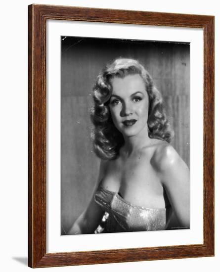 Movie Starlet Marilyn Monroe Posing in Studio-J^ R^ Eyerman-Framed Premium Photographic Print