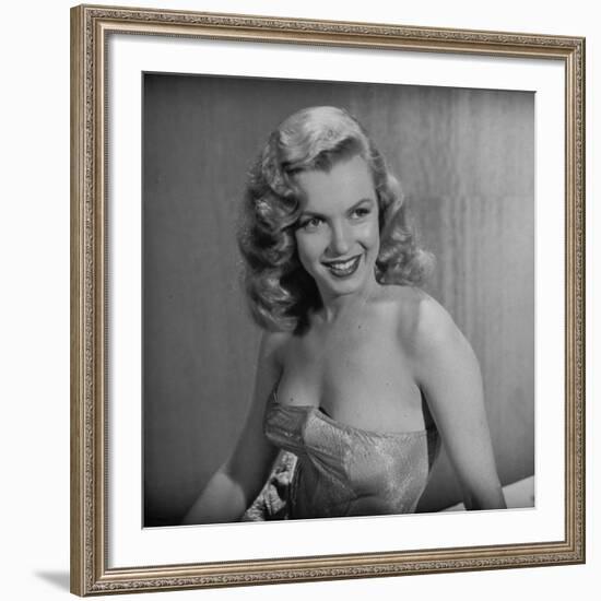 Movie Starlet Marilyn Monroe Posing in Studio-J^ R^ Eyerman-Framed Premium Photographic Print