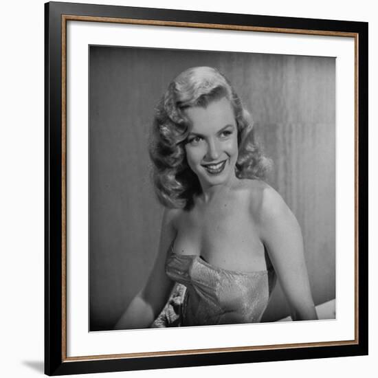 Movie Starlet Marilyn Monroe Posing in Studio-J^ R^ Eyerman-Framed Premium Photographic Print