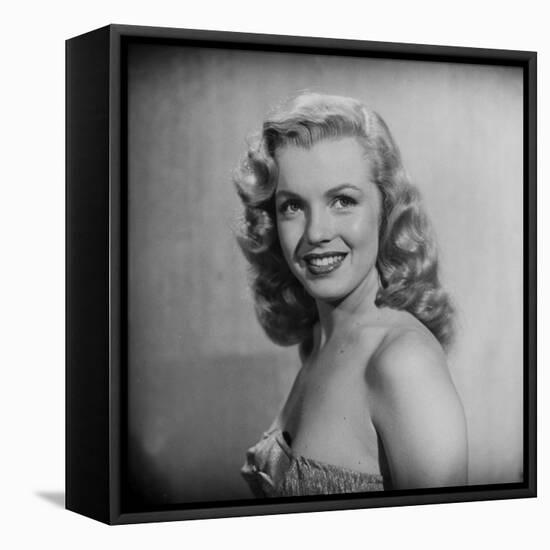 Movie Starlet Marilyn Monroe Posing in Studio-J^ R^ Eyerman-Framed Premier Image Canvas