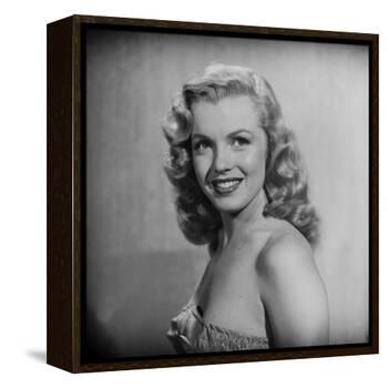 Movie Starlet Marilyn Monroe Posing in Studio-J. R. Eyerman-Framed Premier Image Canvas
